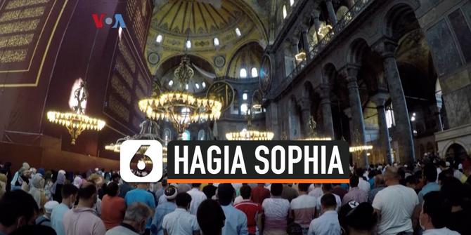 VIDEO: Mahasiswa Indonesia Ikut Salat di Hagia Sophia