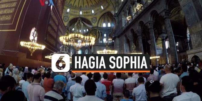 VIDEO: Mahasiswa Indonesia Ikut Salat di Hagia Sophia