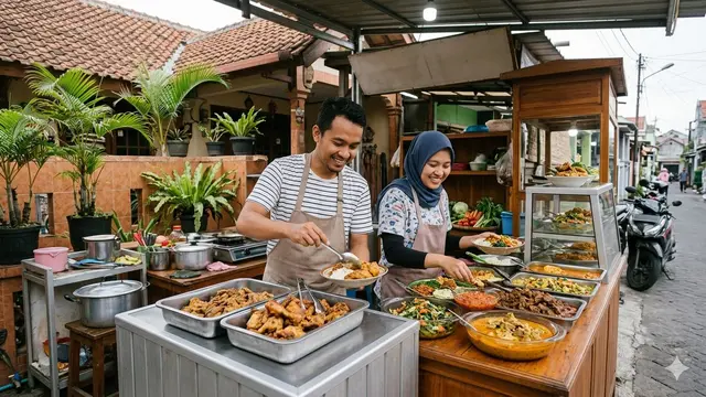 Ide Warung Rumahan untuk Pasangan Baru (Foto: Gemini AI)