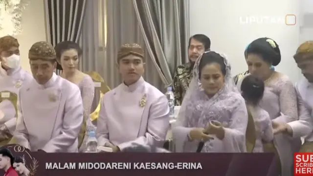 Pertemuan Dua Keluarga Kaesang Pangarep-Erina Gudono di Malam Midodareni, Tampil Kompak Serba Lilac