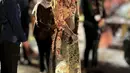 Saat HUT Dekranasda Solo, Selvi Ananda terlihat anggun dengan dress Batik panjang cokelat. Motif batiknya didominasi dengan bunga. [@mel_ahyar]