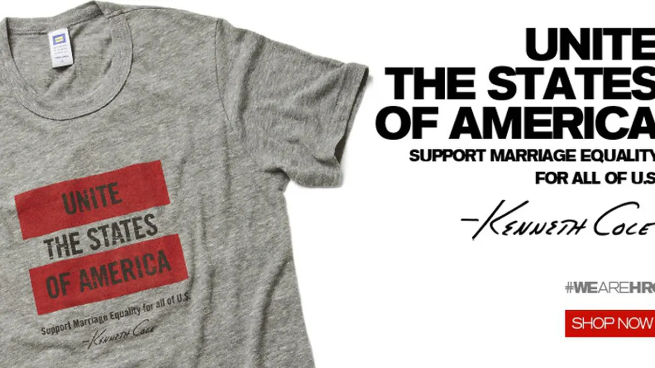 Kenneth Cole Equal Marriage LGBT T shirt
