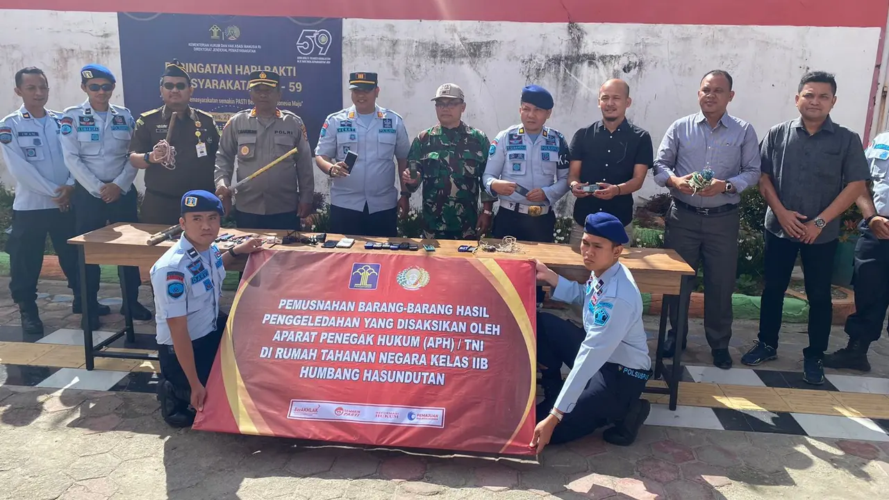 Rumah Tahanan Negara Kelas IIB Humbang Hasundutan berkomitmen keras untuk memerangi penyalahgunaan narkoba, pungli dan handphone dalam mensukseskan Zero Halinar (Handphone, Pungli dan Narkoba) (Istimewa)
