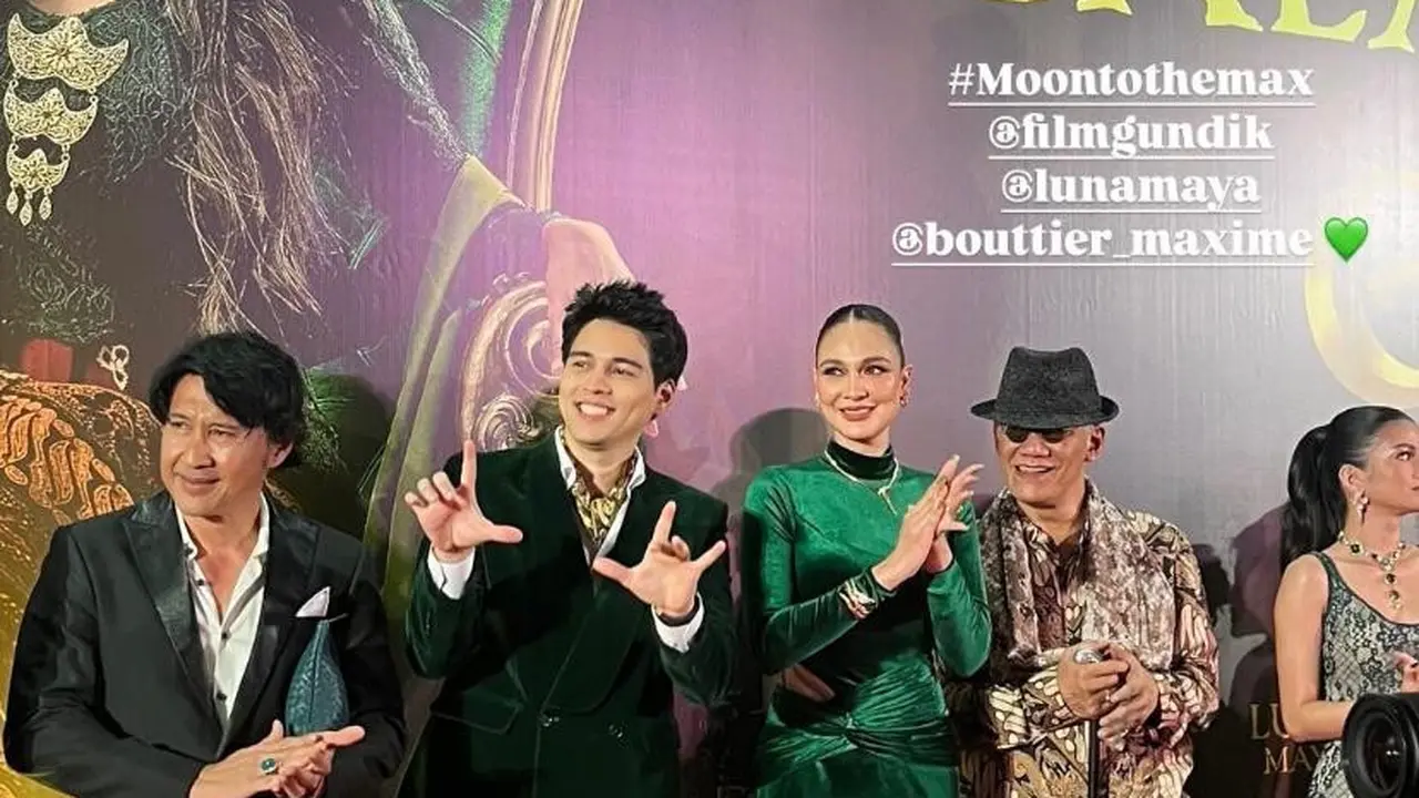 Kompak & Berkelas, Potret Penampilan Perdana Luna Maya dan Maxime Bouttier usai Menikah di Premiere Film ‘Gundik’
