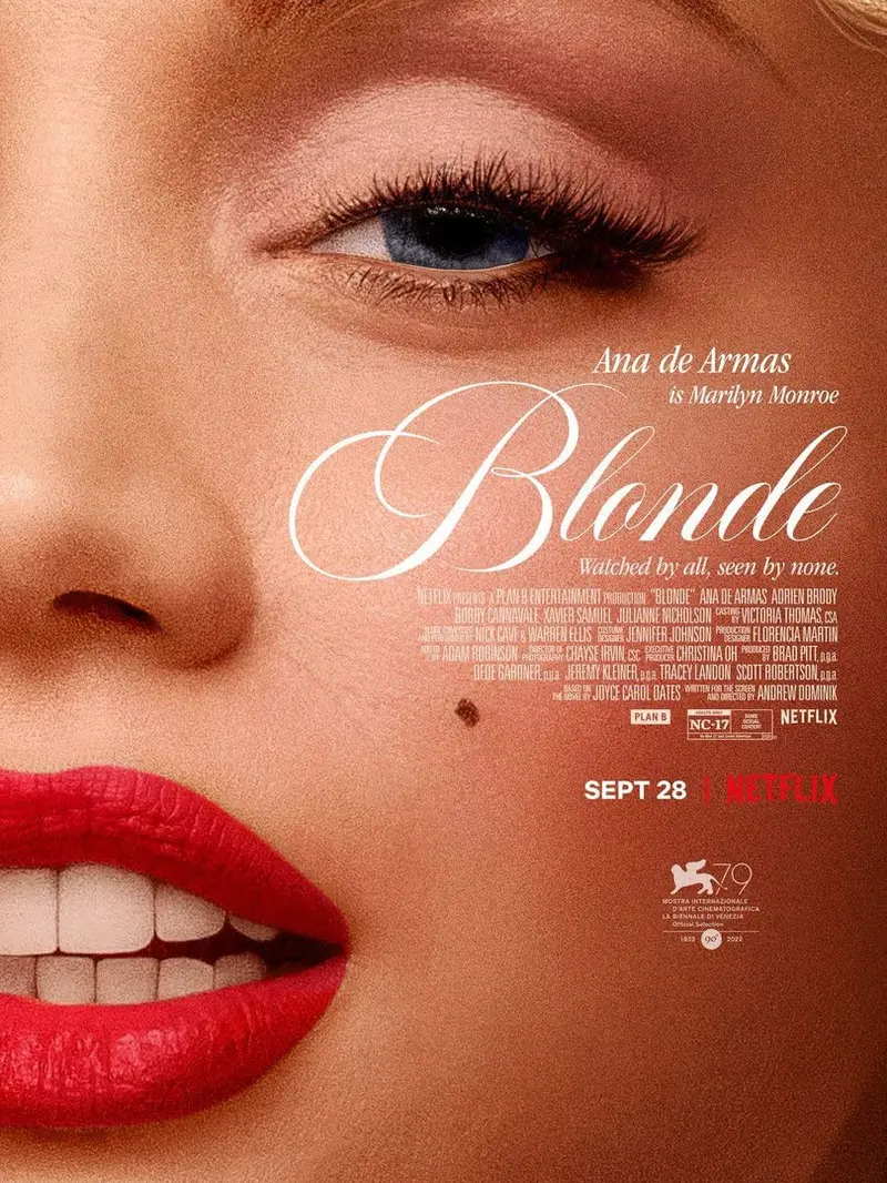 Poster film Blonde. (Foto: Dok. Netflix/ IMDb)