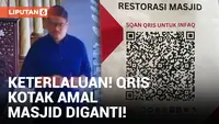 Viral! Aksi Pria Ganti Kode Qris Kotak Amal Masjid