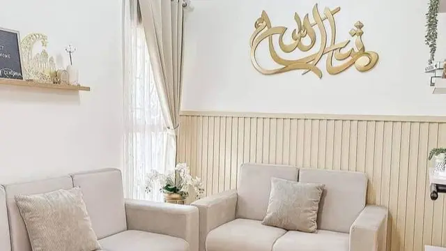 Ruang Tamu Bernuansa Islami