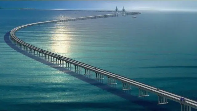Jembatan ini yang membuat pengemudi bebas stres ini, dibuat dalam waktu 12 bulan.