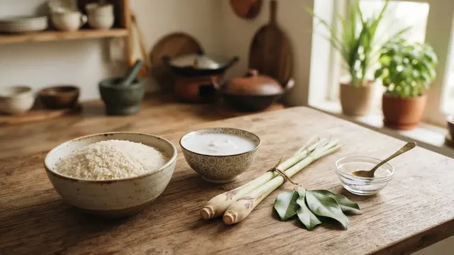 Bahan-Bahan Nasi Uduk Sederhana Magic Com