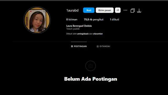 Tak Hanya Unfollow Nikita Mirzani, Lolly Juga Ganti Nama Instagram-nya dengan Nama Belakang Antonio Dedola. (instagram.com/1laurabd))