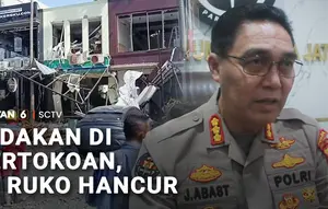 Ledakan di Pertokoan, 20 Ruko Hancur