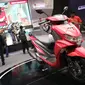 Yamaha FreeGo meluncur di acara Indonesia Motorcycle Show 2018 di JCC, Jakarta, Rabu (31/10/2018). (Herdi/Liputan6.com)