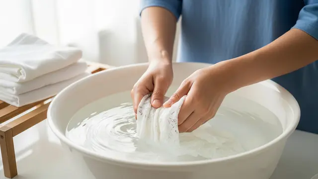 Cara Mencuci Pakaian dengan Tangan Tanpa Merusak Kain (AI Generated)