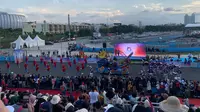 Ajang Jakarnaval di Sirkuit Internasional E-Prix Taman Impian Jaya Ancol, Jakarta, Minggu (14/8/2022), mendapatkan sambutan antusias masyarakat. (Ist)