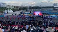 Ajang Jakarnaval di Sirkuit Internasional E-Prix Taman Impian Jaya Ancol, Jakarta, Minggu (14/8/2022), mendapatkan sambutan antusias masyarakat. (Ist)