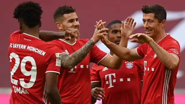 Robert Lewandowski Hattrick, Bayern Munchen Bungkam Eintracht Frankfurt 5-0
