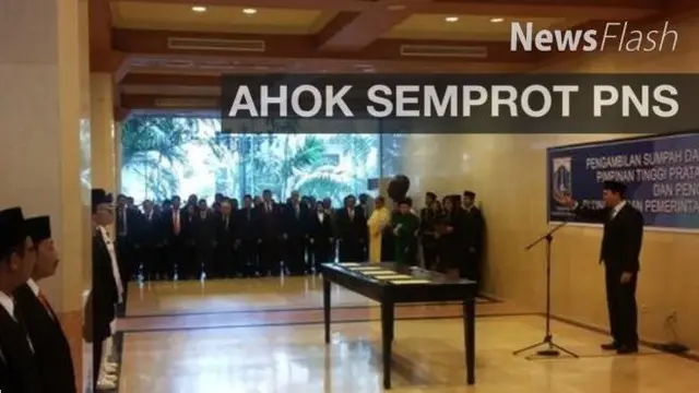 NEWS FLASH: Ahok Marah PNS Bercanda Saat Nyanyikan Lagu Indonesia Raya
