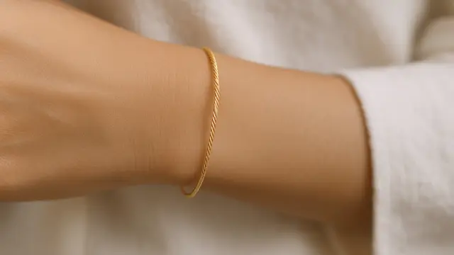 Model Gelang Emas Tali Terbaru (created by AI)