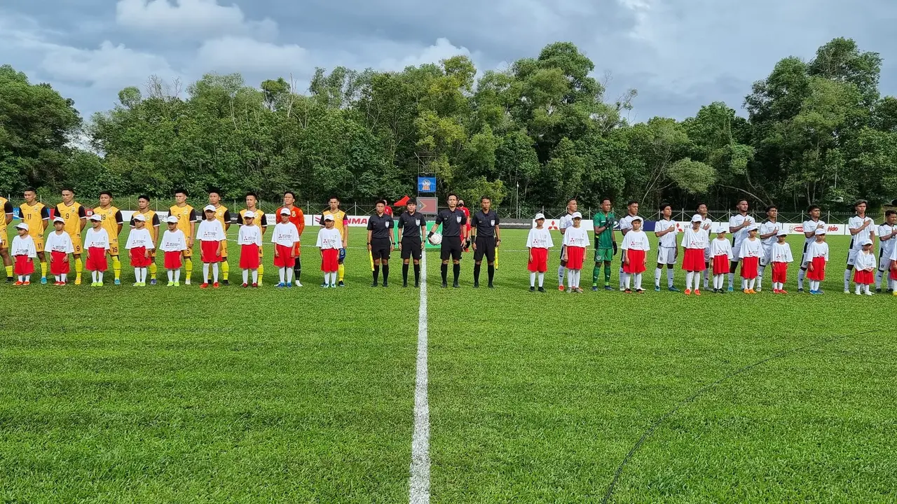 Brunei Darussalam Vs Timor Leste di babak Play-off Piala AFF 2022.