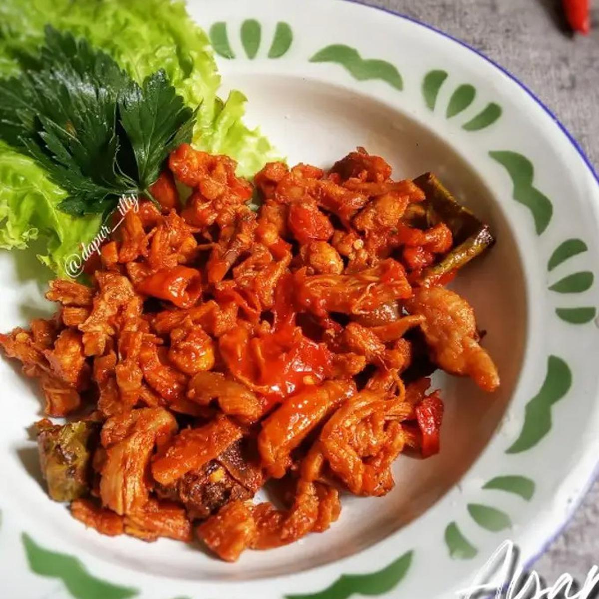 Ilustrasi Ayam Suwir Balado