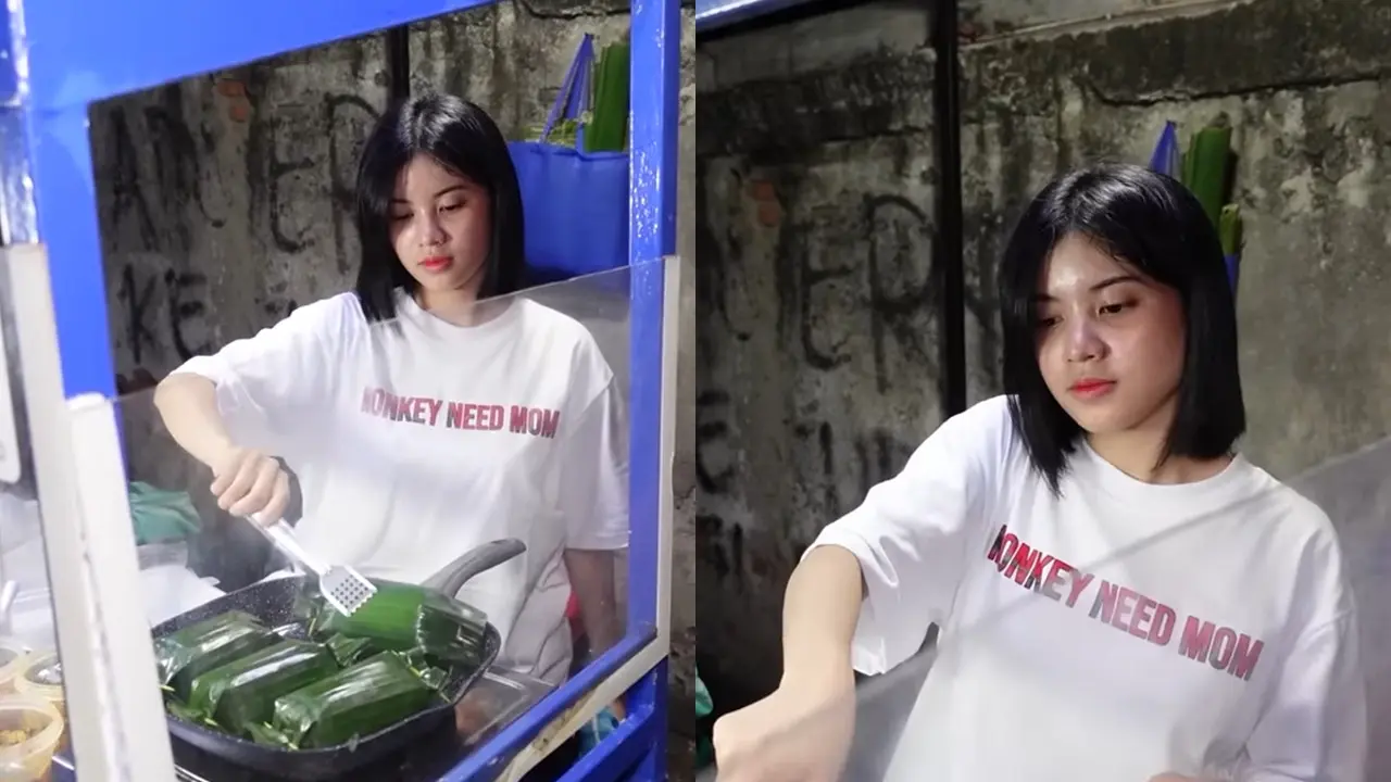 Melati Sesilia Eks JKT48 Jualan Nasi Bakar