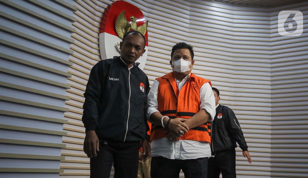 La Ode Muhammad Rusman Emba akan menjalani masa penahanan selama 20 hari pertama di rumah tahanan (rutan) KPK. (Liputan6.com/Angga Yuniar)