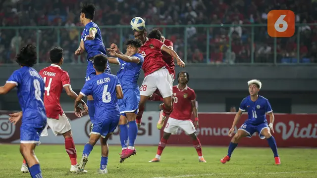 Foto: Parade Gol dan Selebrasi Rabbani Tasnim Saat Cetak Hattrick untuk Timnas Indonesia U-19 di Ajang Piala AFF U-19 2022