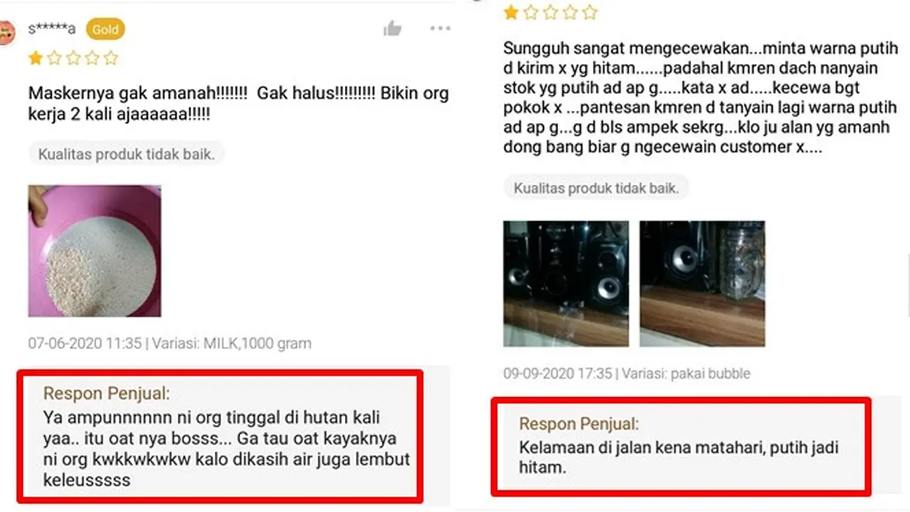 7 Balasan Penjual di Testimoni Toko Online Ini Bikin Geleng Kepala