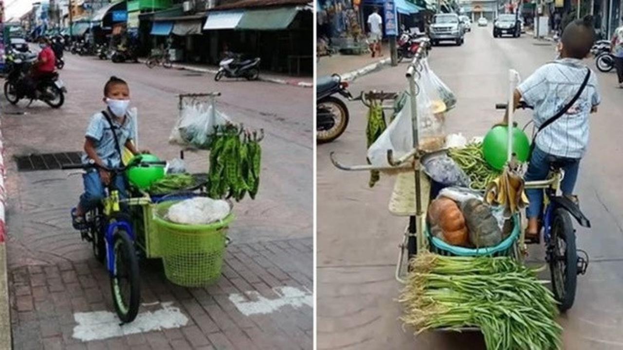 Kisah Bocah Jual Sayur Demi Hidupi Kakek di Tengah Lockdown, Bikin Terenyuh