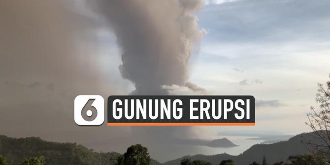 VIDEO: Gunung Taal di Filipina Erupsi, Ribuan Orang Dievakuasi