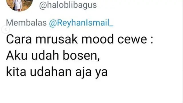 cara rusak mood cewek