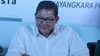 Manager Bhayangkara FC, AKBP Sumardji saat mengikuti press conference  di Kantor PSSI, Jakarta, (16/1/20180. Pertemuan ini membahas J-League Asia Challenge 2018. (Bola.com/Nicklas Hanoatubun)