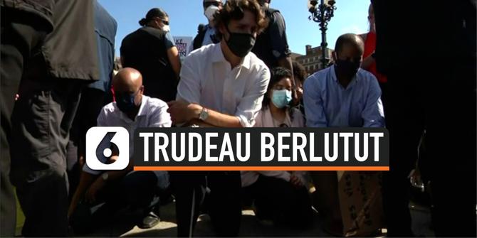 VIDEO: PM Kanada Justin Trudeau Berlutut di Demo Black Lives Matter