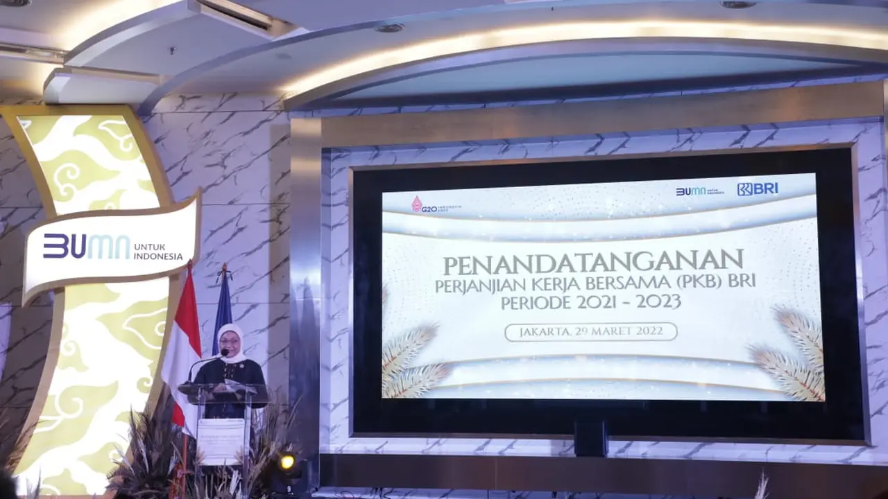Menaker Saksikan Penandatanganan PKB Serikat Pegawai Bank BRI