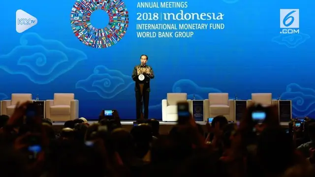 Presiden Joko Widodo menyampaikan pidato para pertemuan negara anggota IMF dan Bank Dunia. Uniknya ada perumpamaan Game of Thrones dalam pidato Jokowi.