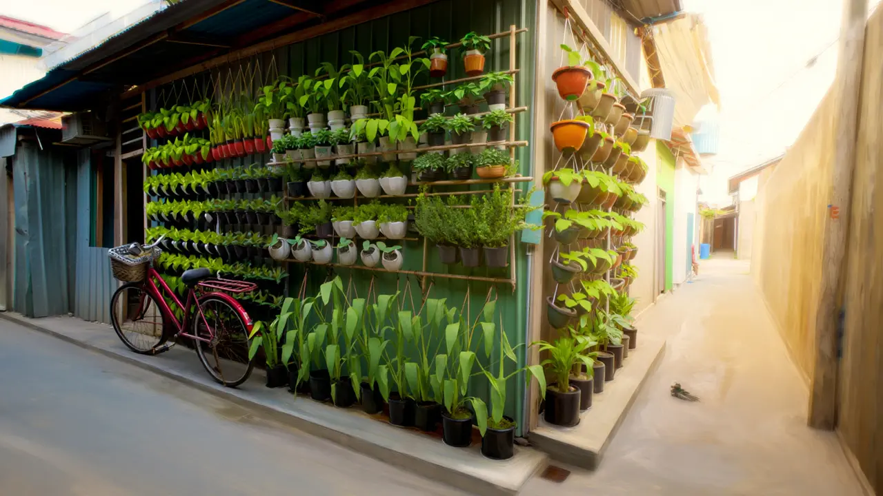 Contoh Rumah di Gang Sempit Tapi Tetap Punya Kebun