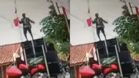 Detik-Detik Pria di Brebes Tewas Terjatuh dari Atas Sound Horeg