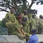 Pasukan pertahanan dan polisi telah memasuki Port Moresby Papua Nugini untuk memulihkan ketertiban setelah seharian terjadi kekerasan, penjarahan dan pemogokan. (AP)
​