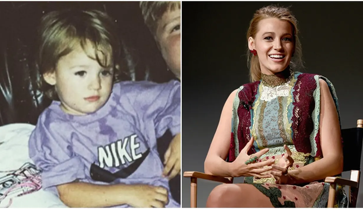Blake Lively ketika masih kecil terlihat santai dengan saudara-saudaranya saat memainkan video game Nintendo. Bahkan sejak kecil ia sudah terlihat keren dengan kaos Nike. (via glamourmagazine.co.uk – AFP/Bintang.com)