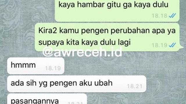 chat orang minta putus