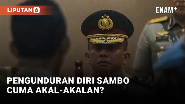 VIDEO: Ferdy Sambo Disebut Mengundurkan Diri Hanya agar Dapat Uang Pensiunan