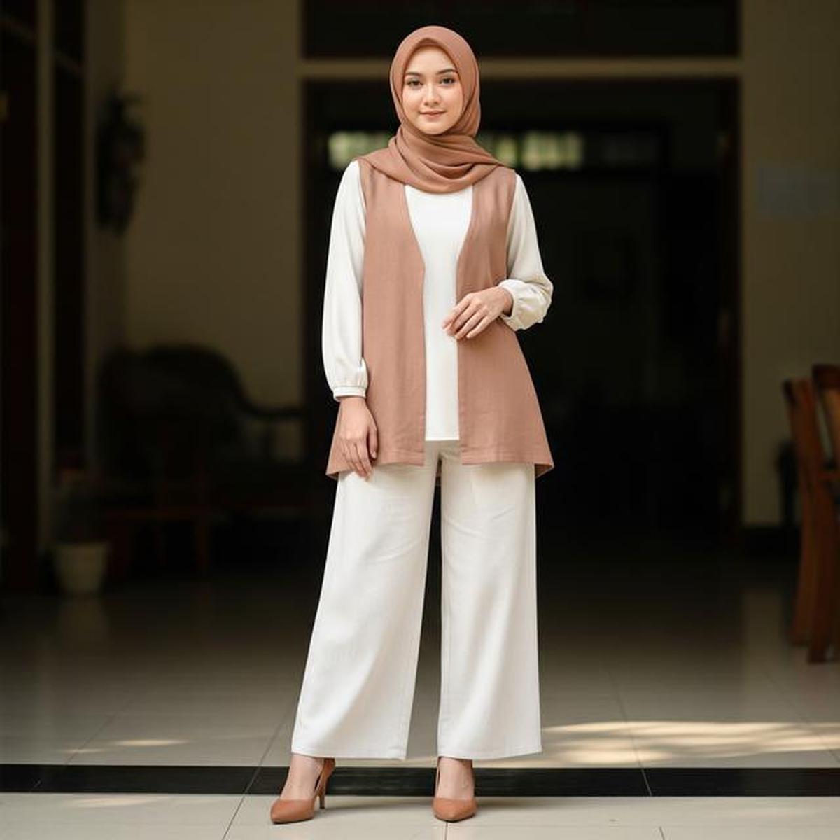 8 Inspirasi Tren Baju Rompi Lepas untuk Lebaran 2026, Tampil Modis dan Nyaman