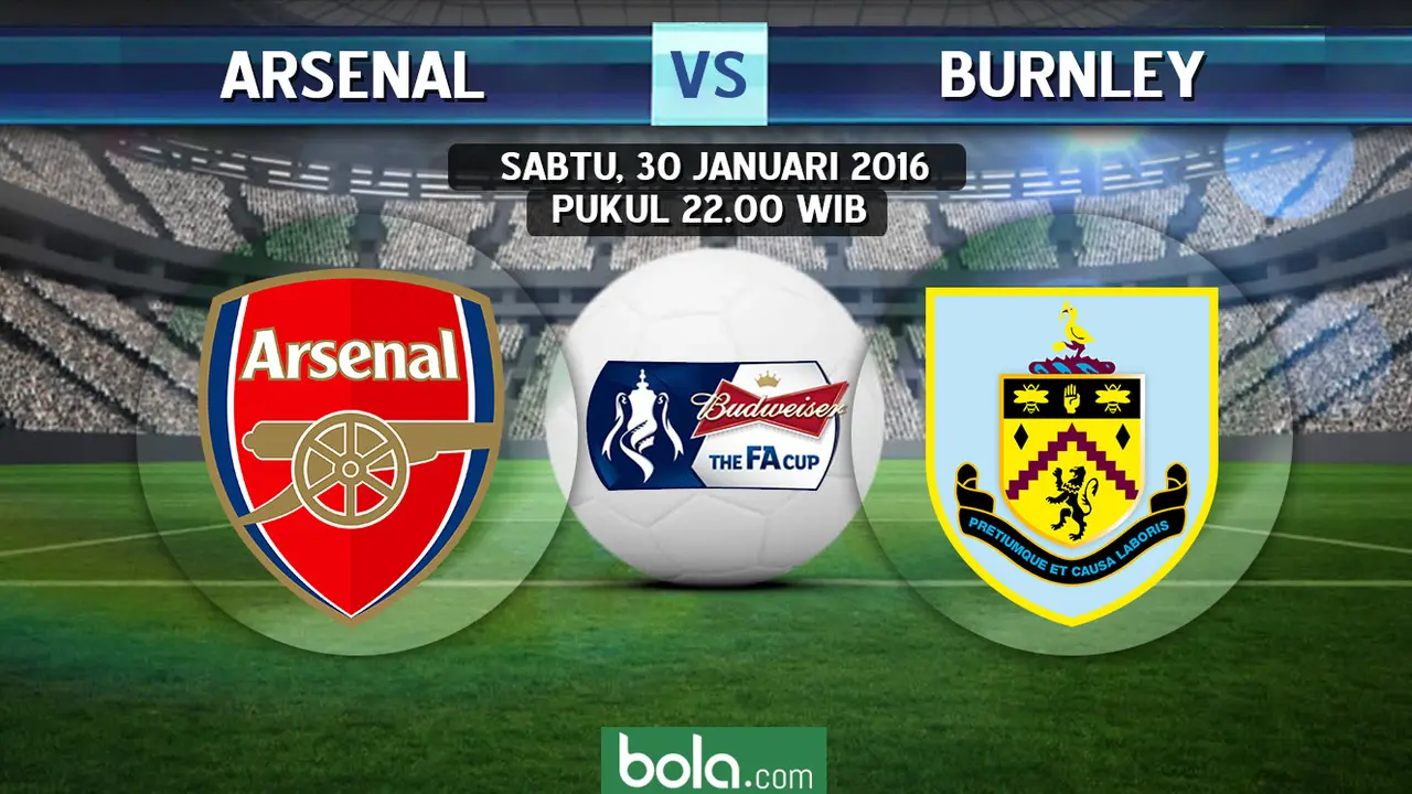 Arsenal vs Burnley (bola.com/Rudi Riana)