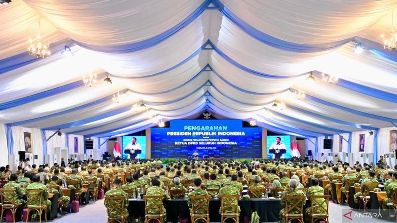 Prabowo Temui Ketua DPRD Seluruh Indonesia, Beri Arahan Langsung di Akmil