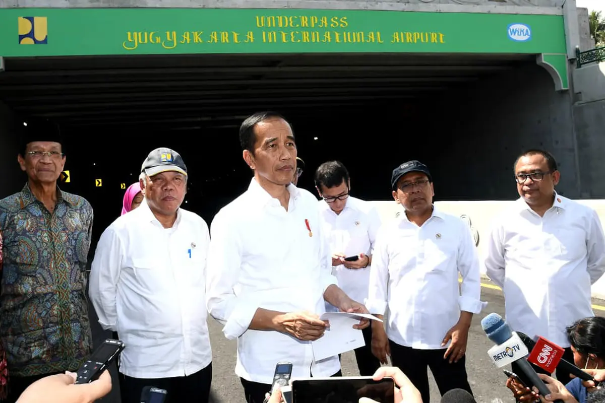 Presiden Joko Widodo atau Jokowi di Yogyakarta, Jumat (31/1/2020).