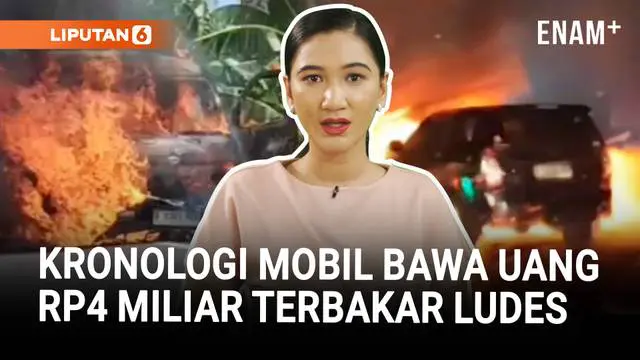 Mobil Bawa Rp4 Miliar Uang Isi Ulang ATM Terbakar | Mobil Terbakar di Jalan Tol