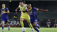 Juventus tampil mendominasi dengan memegang penguasaan bola sebesar 62 persen. Dari segi peluang, Juventus melepaskan 8 tembakan dengan 5 mengarah ke gawang. (Paola Garbuio/LaPresse via AP)
