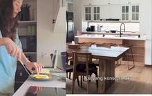 Minimalis dengan Nuansa Putih dan Sentuhan Kayu, Begini Potret Dapur Rumah Dahlia Poland Bikin Salfok