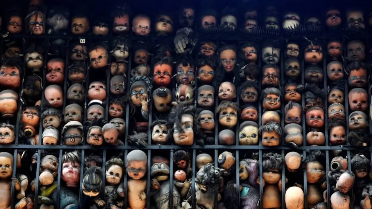 Dihubungkan dengan Mitos, Seni Instalasi Balkon Puluhan Boneka Ini Bikin Merinding