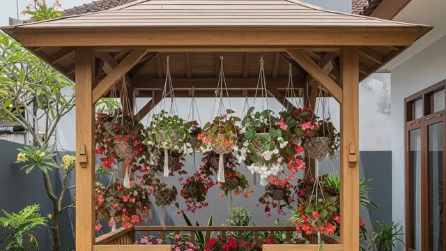 13 Tanaman yang Cocok Digantung di Gazebo, Hadirkan Suasana Teduh Alami